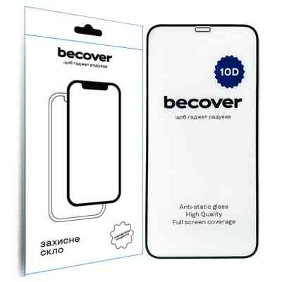 Стекло защитное BeCover Apple iPhone 11 10D Black (711323) Винница