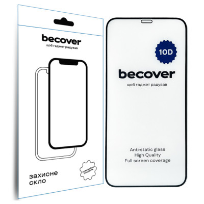Скло захисне BeCover Apple iPhone 11 10D Black (711323) Вінниця - фото 1