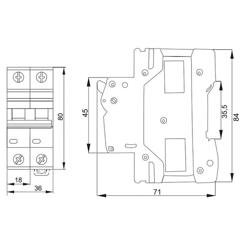 Автоматичний вимикач Lightwell ZS3 V protector 1P+N/63A реле напруги Киев - изображение 5