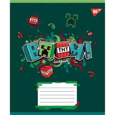 Тетрадь Yes Minecraft Heroes А5 24 листа клетка (767581) Винница