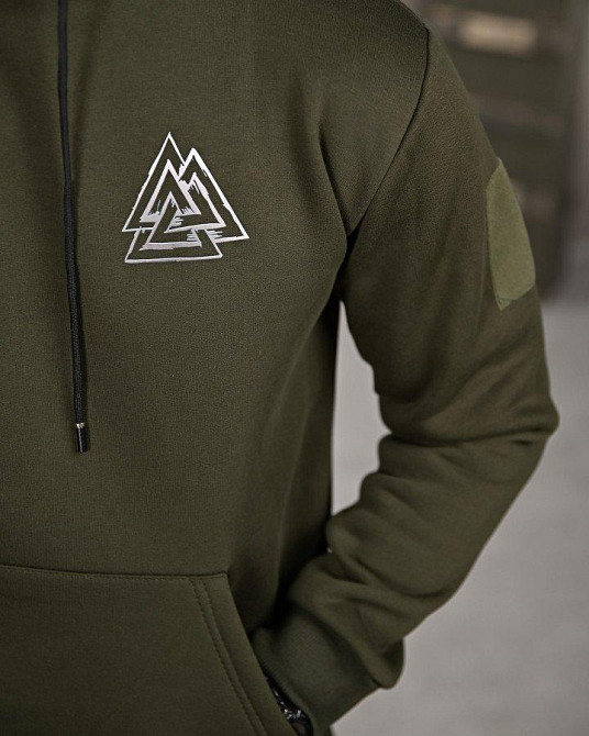 Милитари худи на флисе GENESIS Voron oliva ПП8138 Одесса - изображение 6