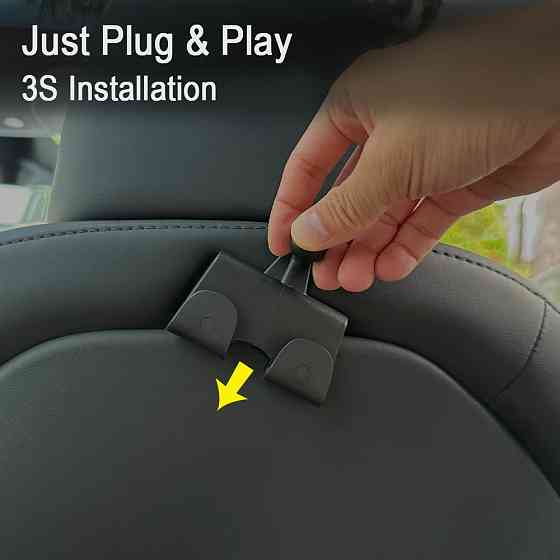 Тримач планшета на підголівник Tesla Model 3 Model Y універсальний для задніх сидінь, міцний автомобільний холдер Николаев