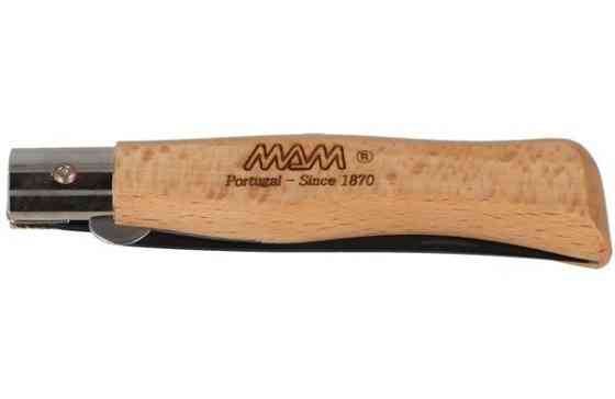 Універсальний Складаний Ніж 9 см MAM "Black Titanium" Beech Wood (2109) Нержавіюча сталь Нововолинськ