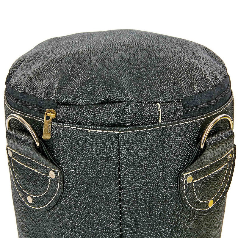 Мішок боксерський Циліндр Кірза BOXER (h-120 см, d-33 см, вага-29кг, чорний) Вишневе - фото 4