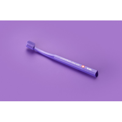 Дитяча зубна щітка Curaprox CS Kids ультрам&apos;яка d 0.09 мм (4-12 років) Фіолетовий (CS Kids-05) Вінниця - фото 2