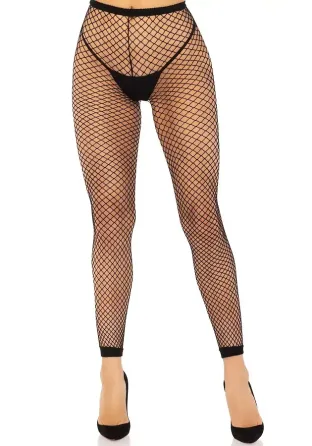 Панчохи Leg Avenue Industrial Net footless tights Black One Size Львов
