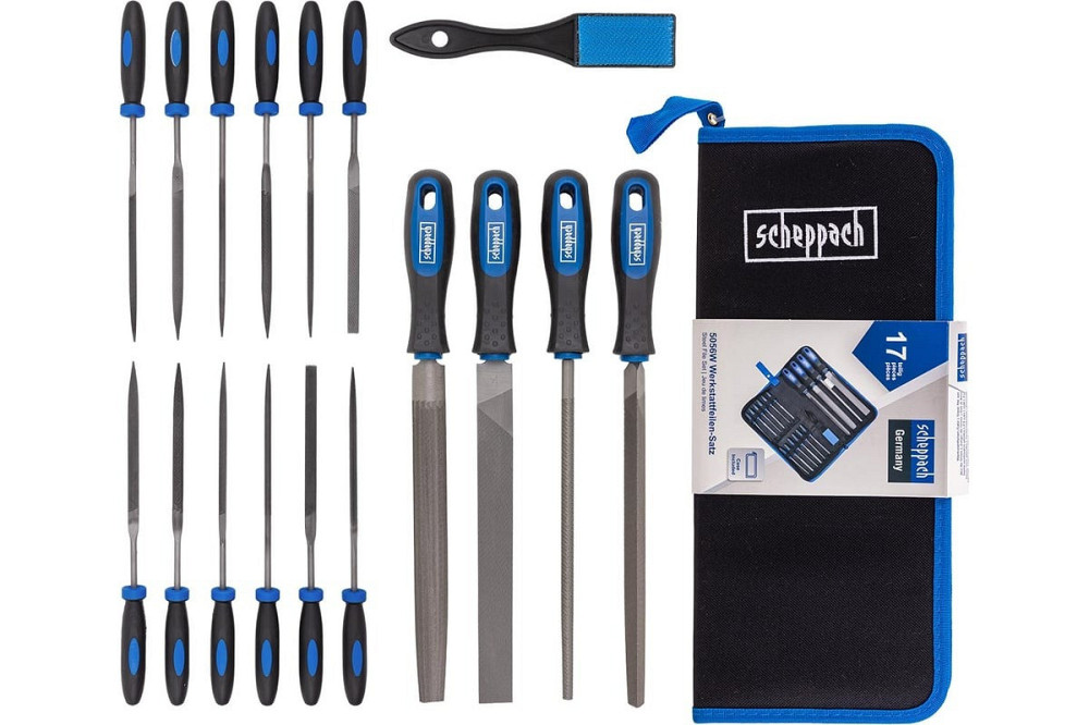 Набор напильников и надфилей разнопрофильных 17предметов Scheppach SCH-5056W Одесса - изображение 2