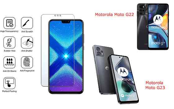 Защитное стекло NeoGlass для Motorola Moto G22, Moto G23 – ультрапрозрачное и устойчивое Киев