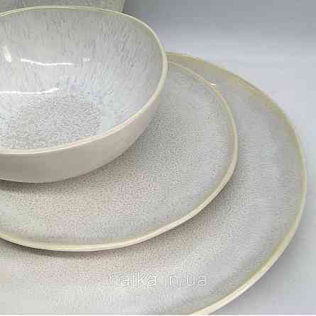 Салатник Olens 19,5х6,5 см "Кенія" кераміка біла для дому та ресторанів Київ