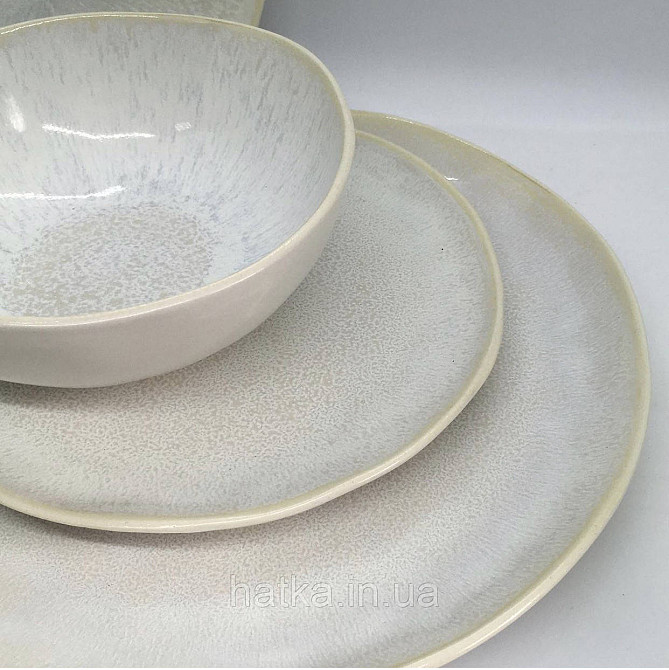 Салатник Olens 19,5х6,5 см "Кенія" кераміка біла для дому та ресторанів Київ - фото 5