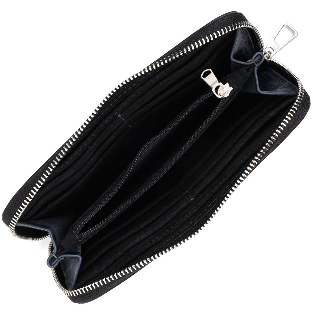 Стильний гаманець-клатч на блискавці із натуральної шкіри (GRANDE PELLE) Київ - фото 10