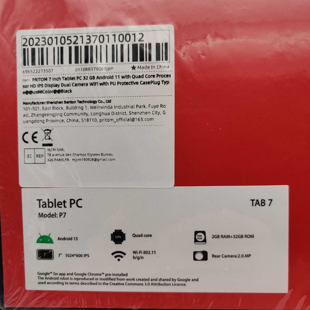 Яркий планшет Pritom P7 новый оригинальный чехол без семь Android 13 Киев - изображение 5