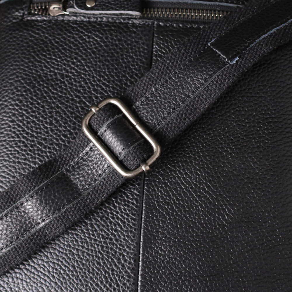 Ділова чоловіча сумка з ручкою для перенесення в руці з натуральної шкіри Vintage 23034 Чорний Київ - фото 1