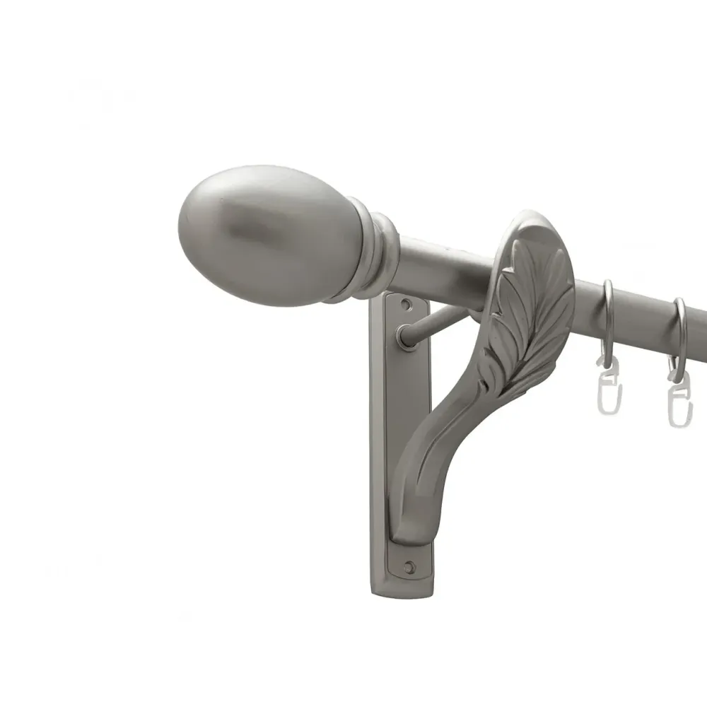 Карниз Orvit Белуно металевий однорядний ретро гладка труба кільце металеве Сатин 25 мм 200 см (00-00021808) Львів - фото 1