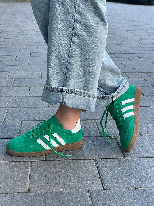 Кеди жіночі Notta bene зелені натуральна замша 37р.(K-0424) Коломия - фото 2