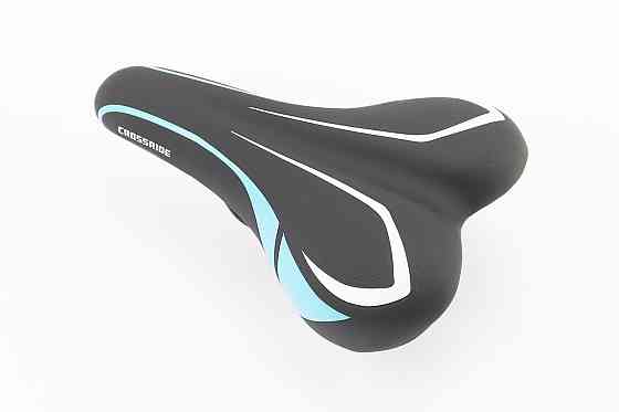 Сидіння MTB 240x140мм, чорно-синьо-біле BSK-901-В Киев