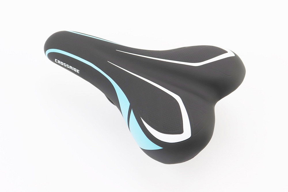 Сидіння MTB 240x140мм, чорно-синьо-біле BSK-901-В Киев - изображение 1