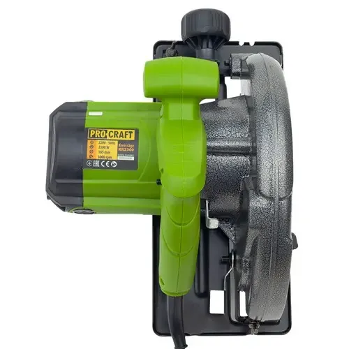 Циркулярна пила Procraft KR-2300 185 мм, Ручна циркулярна пила 2300 Вт, Дискава пила циркулярна Львів - фото 17