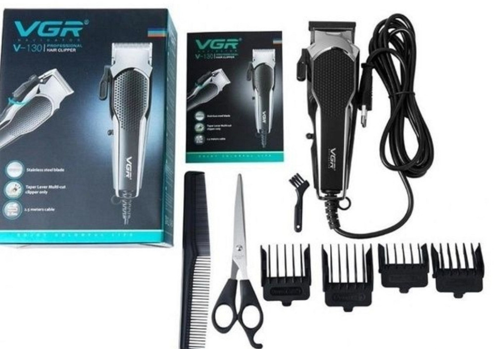 Машинка для стрижки VGR V-130 провідна професійна зі змінними насадкам Харків - фото 7