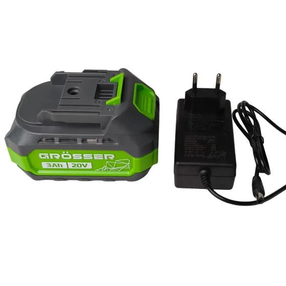 Професійна акумуляторна ланцюгова пила Grosser GCS 121HS : шина 30см (з АКБ 20V 3.0Ah і ЗП) G0220 Київ