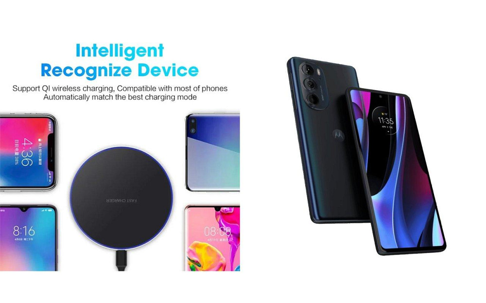 Бездротовий зарядний пристрій Copper до 30W для LG G8 THINQ, G8S ThinQ, G8X ThinQ, USB-C, LED Київ - фото 4