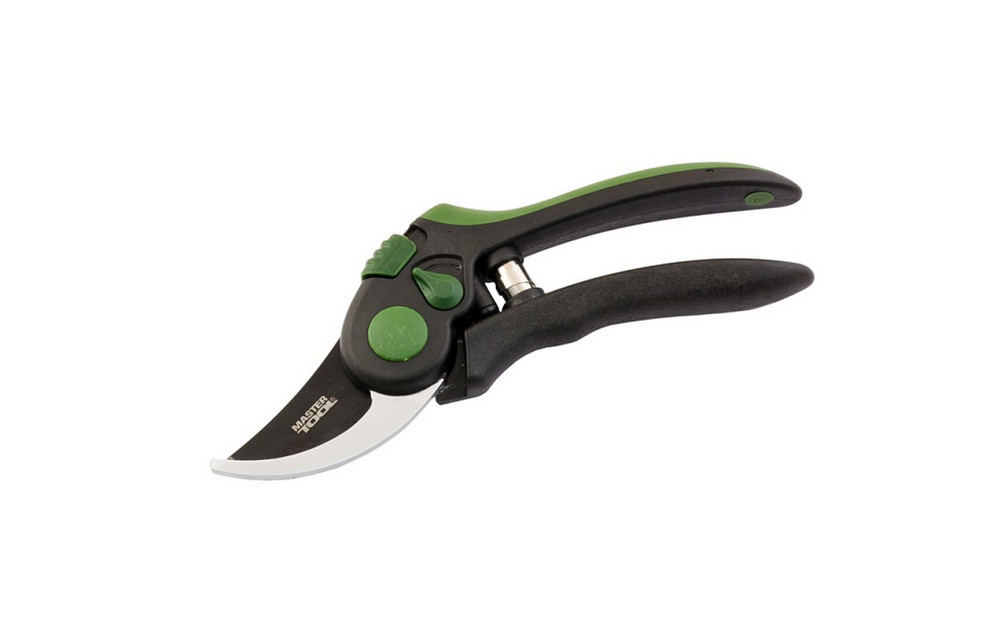 Секатор садовий MASTERTOOL 200 мм ручки ABS+TPR лезо SK5+тефлон регулятор розкриття лез 14-6125 Рівне - фото 1