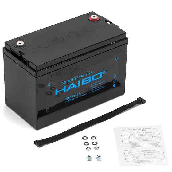 Гелевый Аккумулятор Haibo 90Ah 12V 24Кг Дніпро