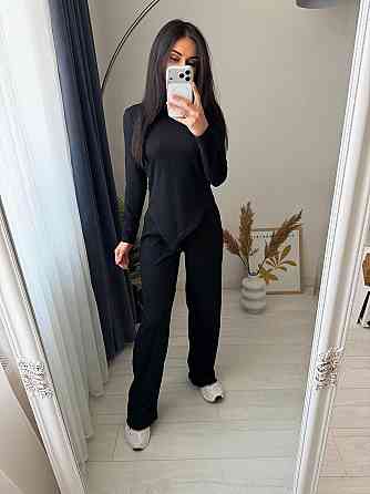 Женский стильный повседневный костюм двойка турцкий рубчик Одесса