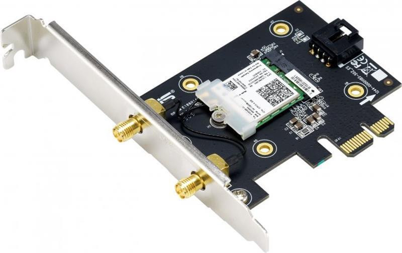 Бездротовий адаптер Asus PCE-AX1800 (AX1800, Bluetooth 5.2, WPA3, MU-MIMO, 2 зовнішні антени) ( PCI Express ) Харків - фото 2