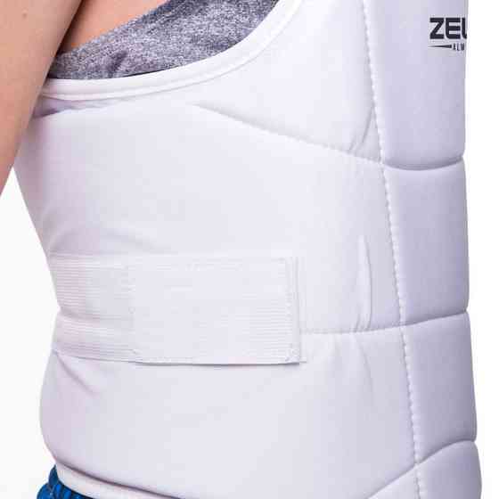 Защита корпуса (жилет) для карате Zelart BO-0399 размер S-XL белый Защита для боевых искусств Киев