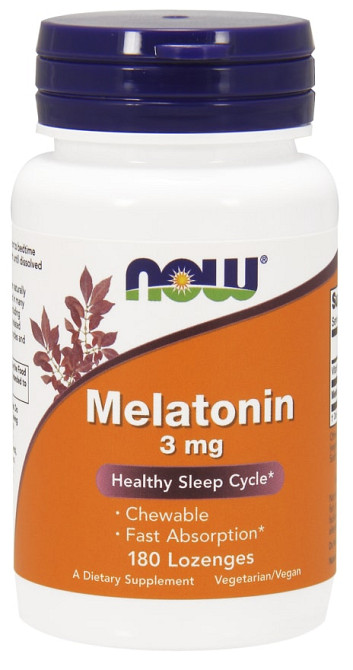 Мелатонін Now Melatonin 3mg 180 lozenges Луцьк - фото 1