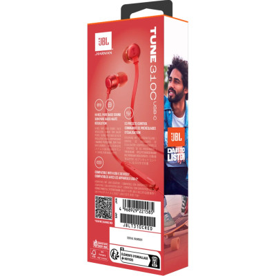 Навушники JBL Tune 310C USB-C Red (JBLT310CRED) Вінниця - фото 7