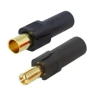 Роз'єм живлення Amass XT150, 500В, 100А/150А, комплект (штекер+гніздо), 8AWG, чорний Полтава - фото 1