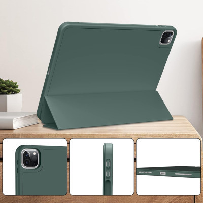 Чехол для планшета BeCover Tri Fold Hard TPU Apple iPad Pro 11 2020/2021/2022 Dark Green (711110) Винница - изображение 3