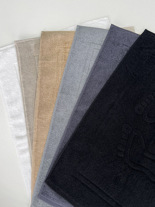 Махровий рушник Ideal Textile для ніг 50х70 килимок чорний 700 г/м2 (56860780) Чернівці - фото 7