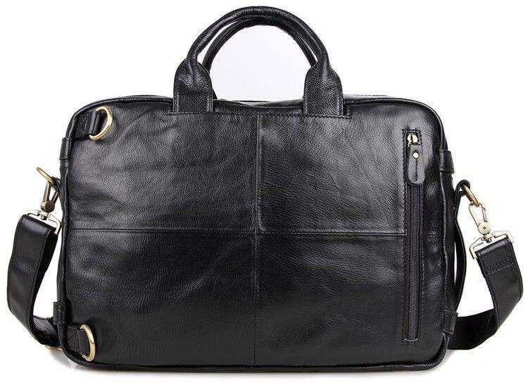 Сумка чоловіча Vintage 14219 трансформер Чорна Київ - фото 6