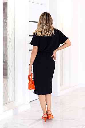 Летнее платье с поясом Fanta 46-48, Черный Киев