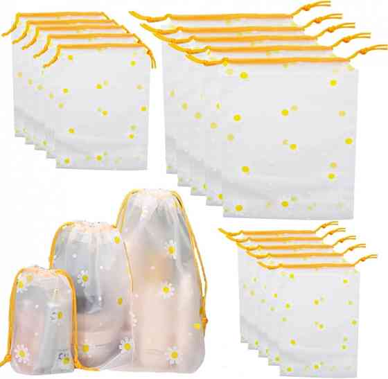 Набір пакетів для речей водонепромокальних із завязками 15шт Вінниця