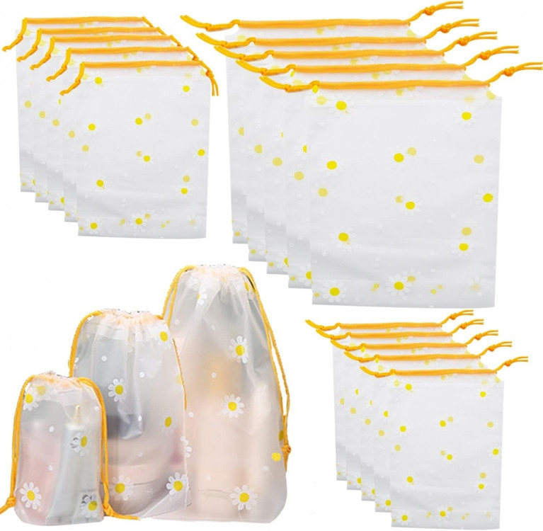 Набір пакетів для речей водонепромокальних із завязками 15шт Вінниця - фото 1