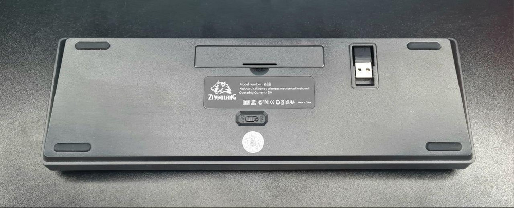 Безпровідна механічна клавіатура Ziyo K68 60% 2.4Гц Клевань - фото 4