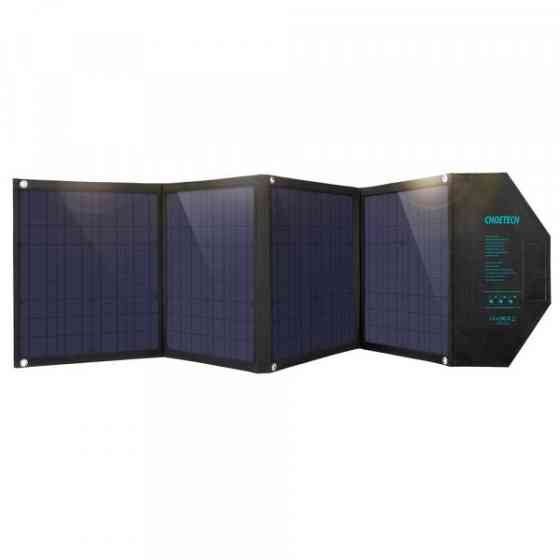 Сонячна панель для УМБ Choetech 80W (158x41см) DC80W, 5V/2.4A USB + 5V/2.4A QC3.0 + USB-C PD3.0(30W) (SC007) Киев