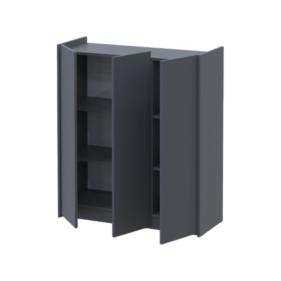 Тумба для обуви Doros Кассель Графит 3 ДСП 97х40х110 (41516211) Львов