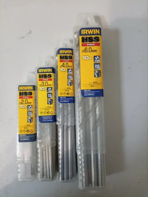 Свердло металу подовжене "Irwin" промислової якості HSS NWKB: діаметр 10,0мм, загальна довжина 185 мм Киев - изображение 1