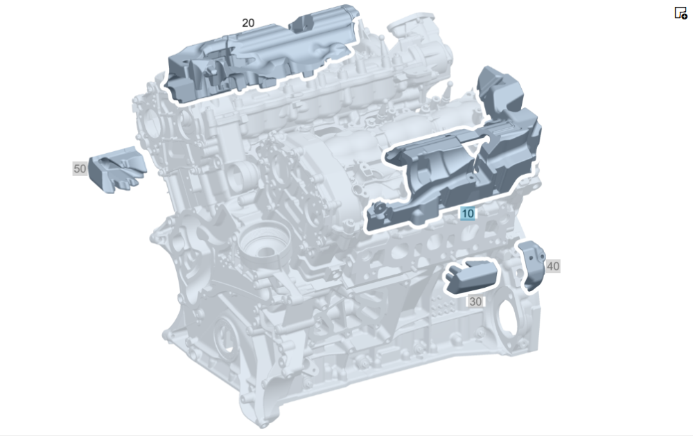 Mercedes-Benz  A2762261585 Шумоізоляція на кришці клапанного механізму зліва для двигуна M276 V6 3.0л C-Class Cabrio A205 C-class Estate S205 Одеса - фото 10