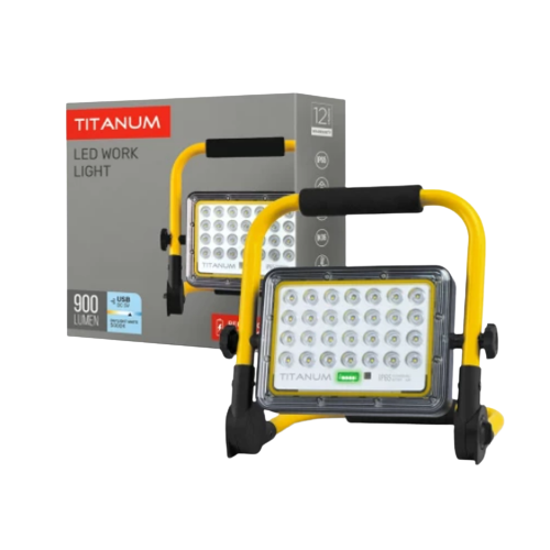 LED Прожектор 20W 5000К 900Lm акумуляторний TL-FA-105 Titanum Житомир - фото 1