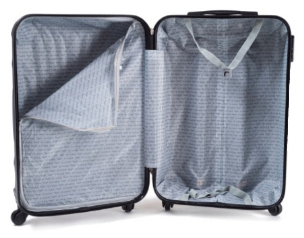 Чемодан пластиковый WINGS 147 микро 51 см золотистый Киев - изображение 4