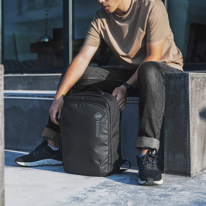 Рюкзак Tomtoc Explorer для ноутбука 16 дюймів чорний Київ - фото 3