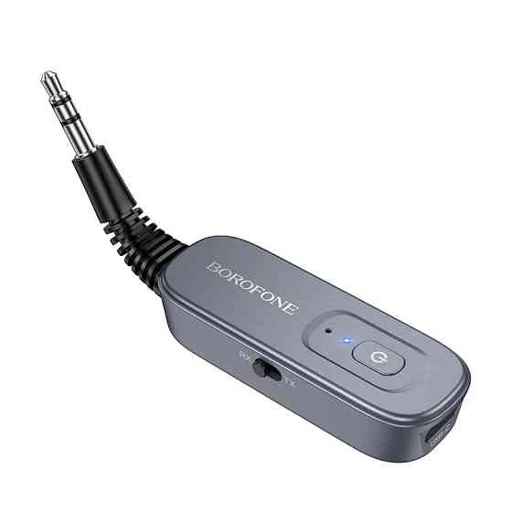 Bluetooth-ресивер BOROFONE BC51 Clear way AUX BT audio receiver / transmitter Metal Grey Одеса