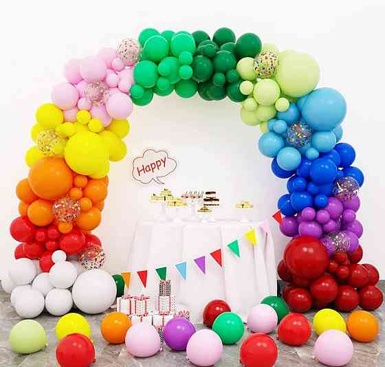 Фотозона яркая Rainbow Confetti 170шт Киев