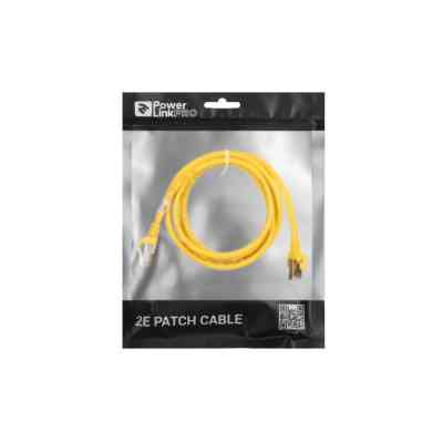 Патч-корд 1.50м S/FTP Cat 6 CU PVC 26AWG 7/0.16 yellow 2E (2E-PC6SFTPCOP-150YLW) Винница